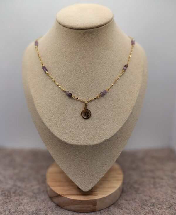 Collier Astro Vierge en Améthyste