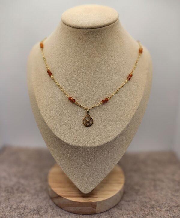Collier Astro Taureau en Cornaline